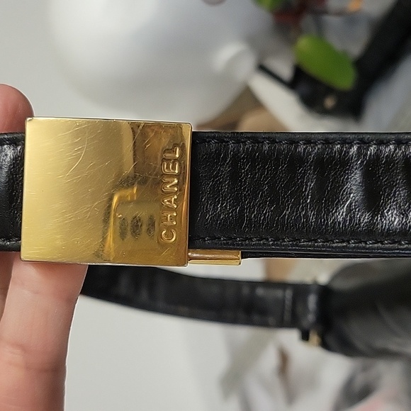 CHANEL choco bar baguette black leather shoulder bag - Picture 4 of 17